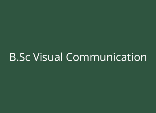 B.Sc Visual Communication