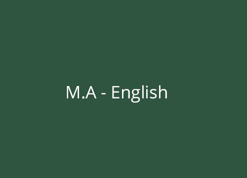 M.A - English 