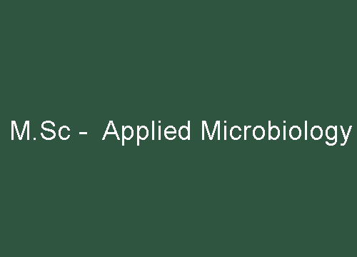 M.Sc Microbiology